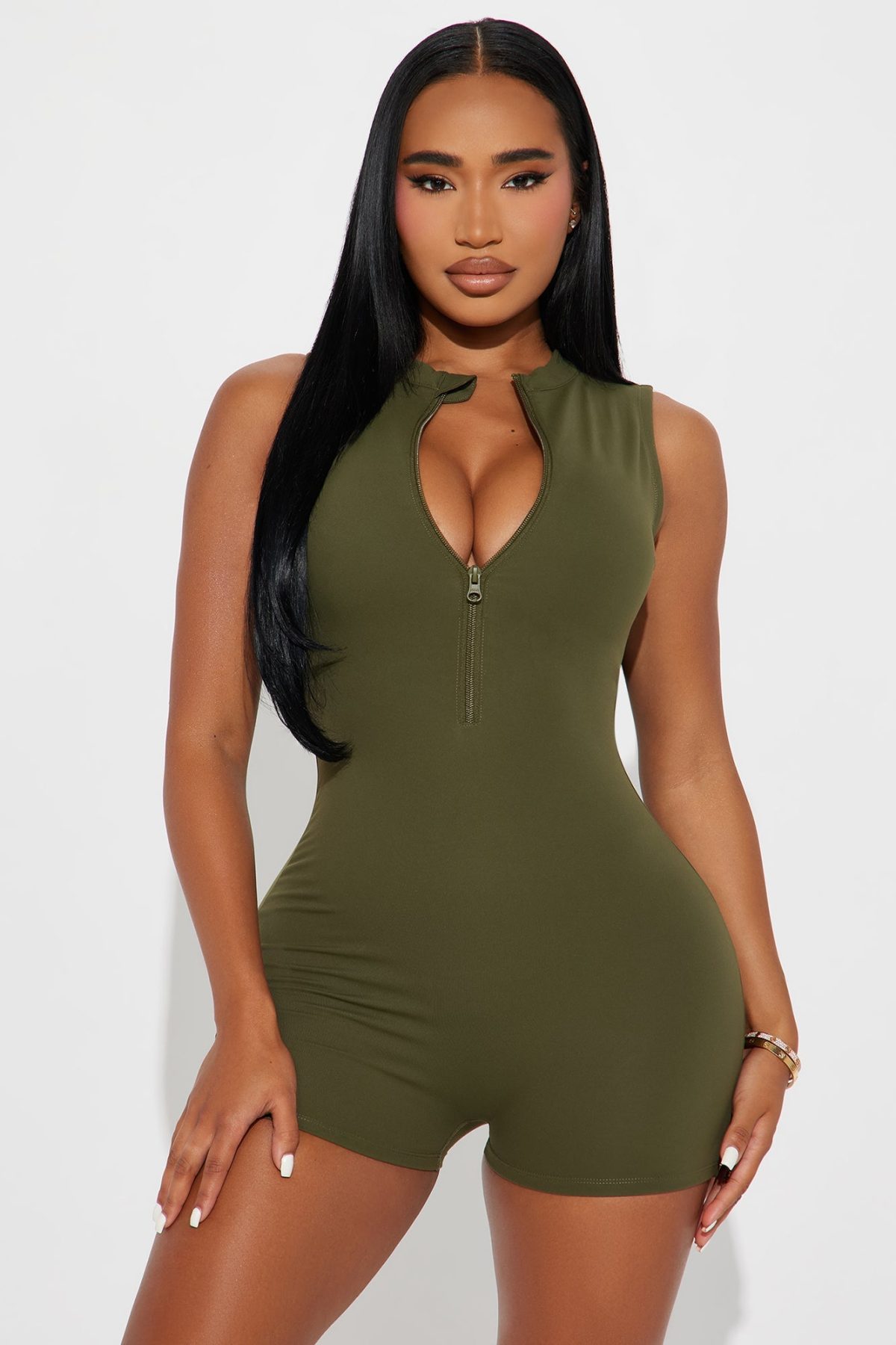 Trail Blazer Super Soft Active Romper - Olive