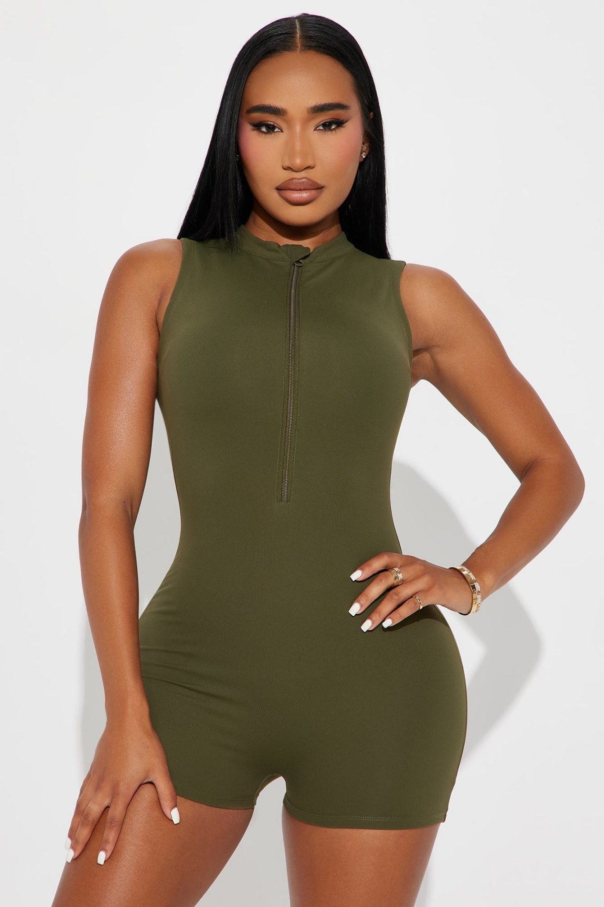 Trail Blazer Super Soft Active Romper - Olive