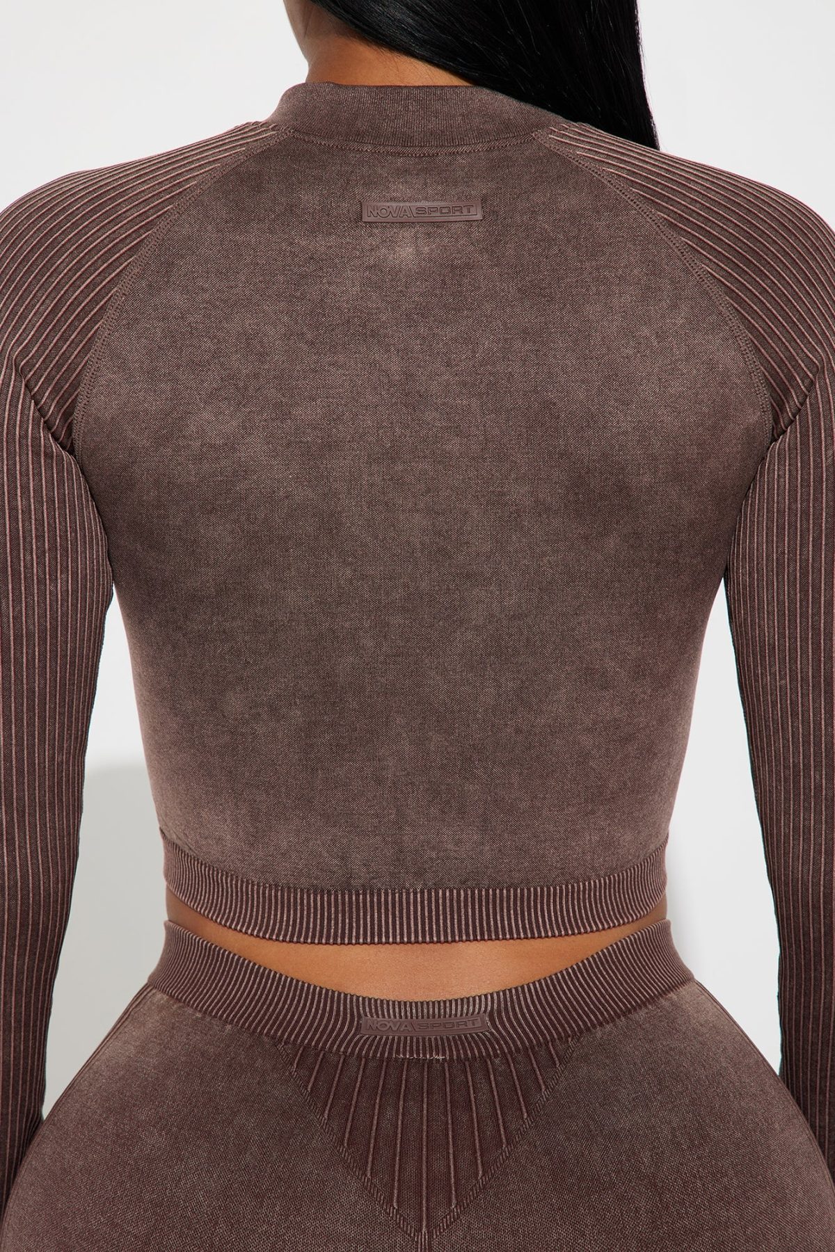 Hiking Buddy Washed Seamless Active Set - Chocolate