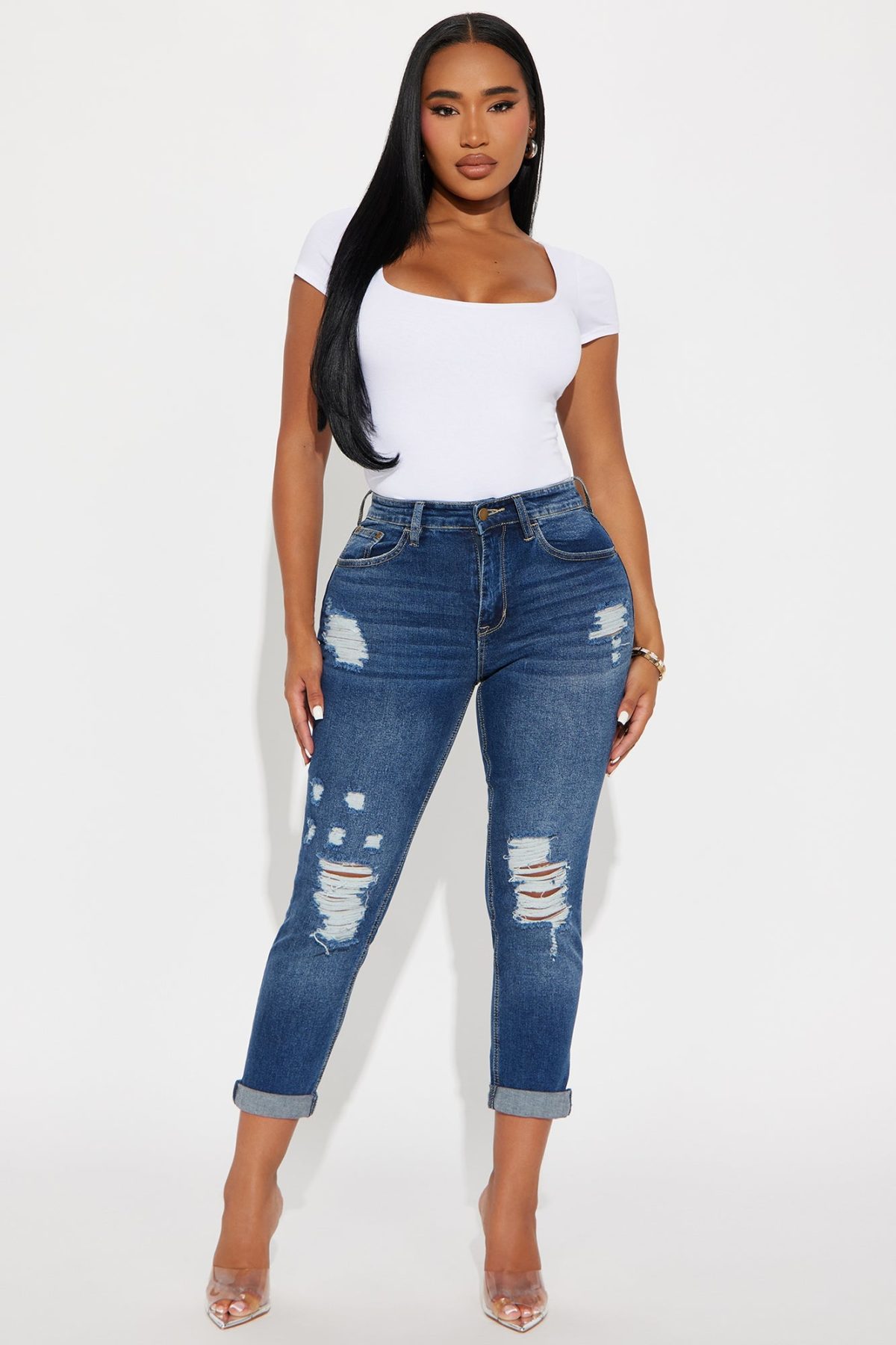 Keep Coming Back Boyfriend Jeans - Dark Wash