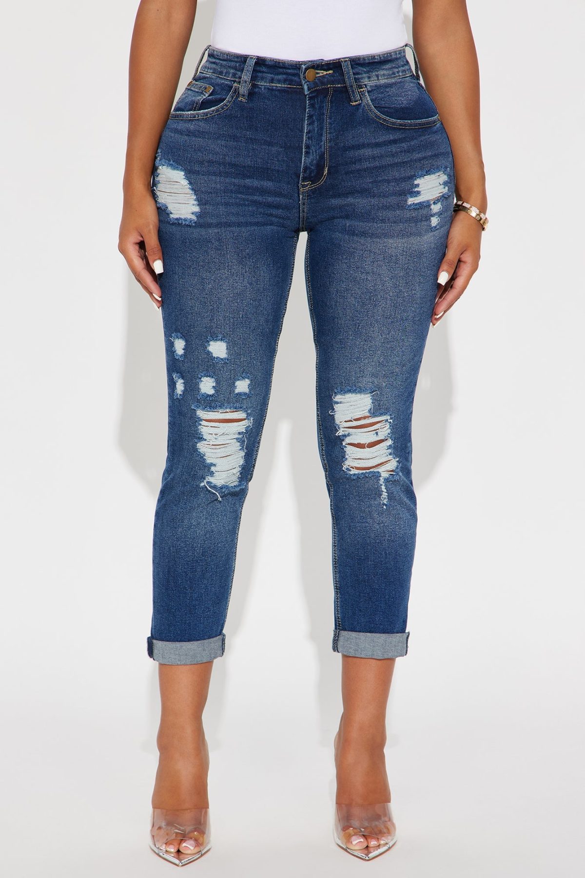 Keep Coming Back Boyfriend Jeans - Dark Wash