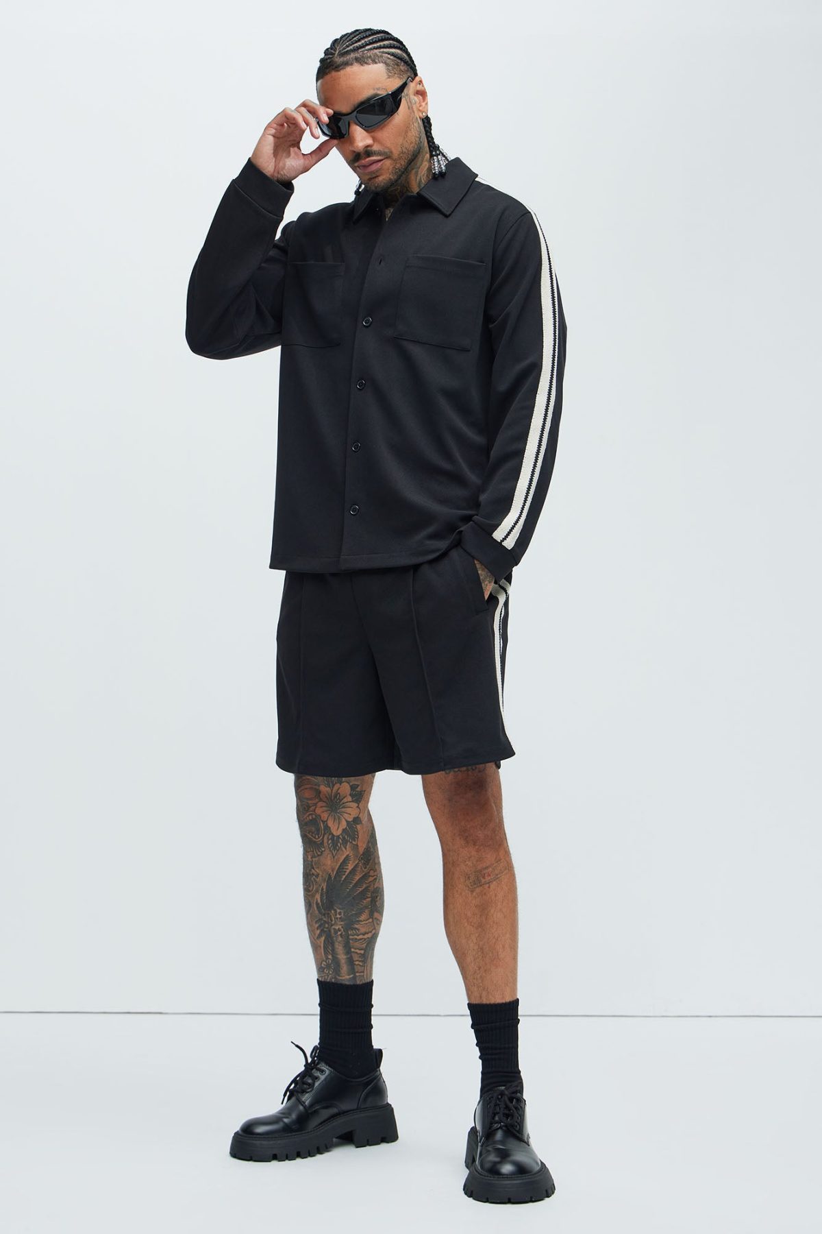 Dennis Pocket Knit Shirt - Black