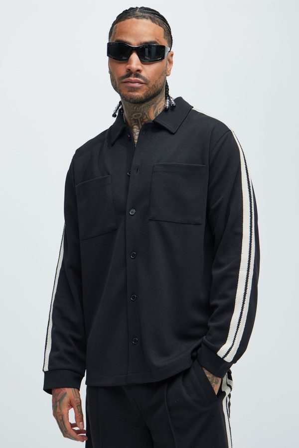 Dennis Pocket Knit Shirt - Black