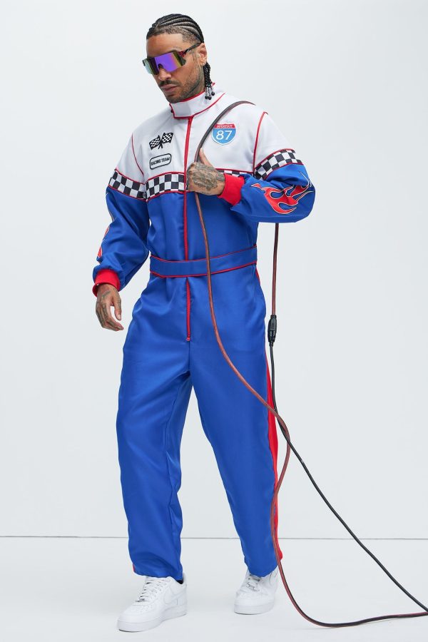 Speedway Racer Costume - Blue/combo