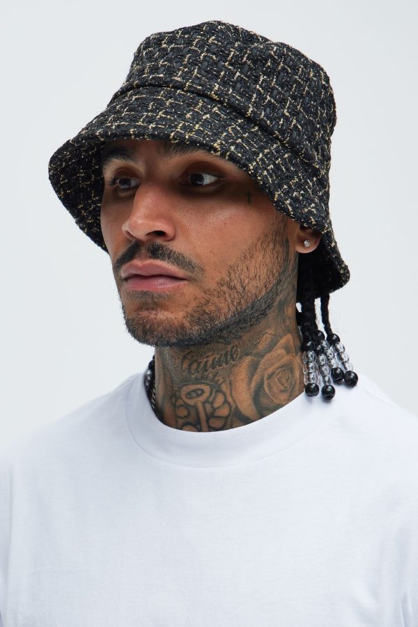 Carillo Boucle Bucket Hat - Black