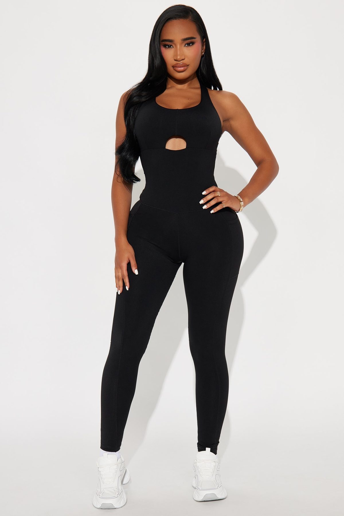 Pump It Up Active Jumpsuit - Black