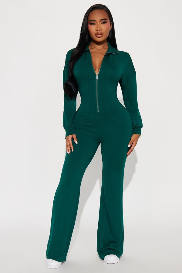 Running Errands Jumpsuit - Hunter