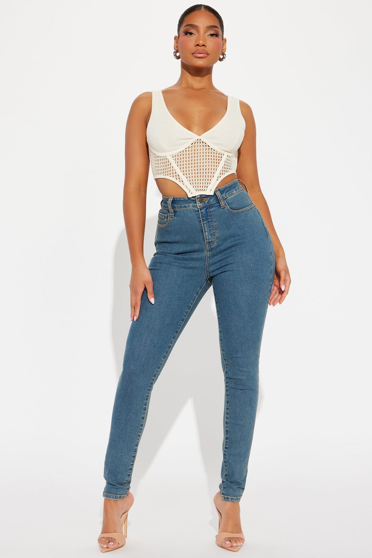 If You Wanna Stretch Skinny Jeans - Medium Wash