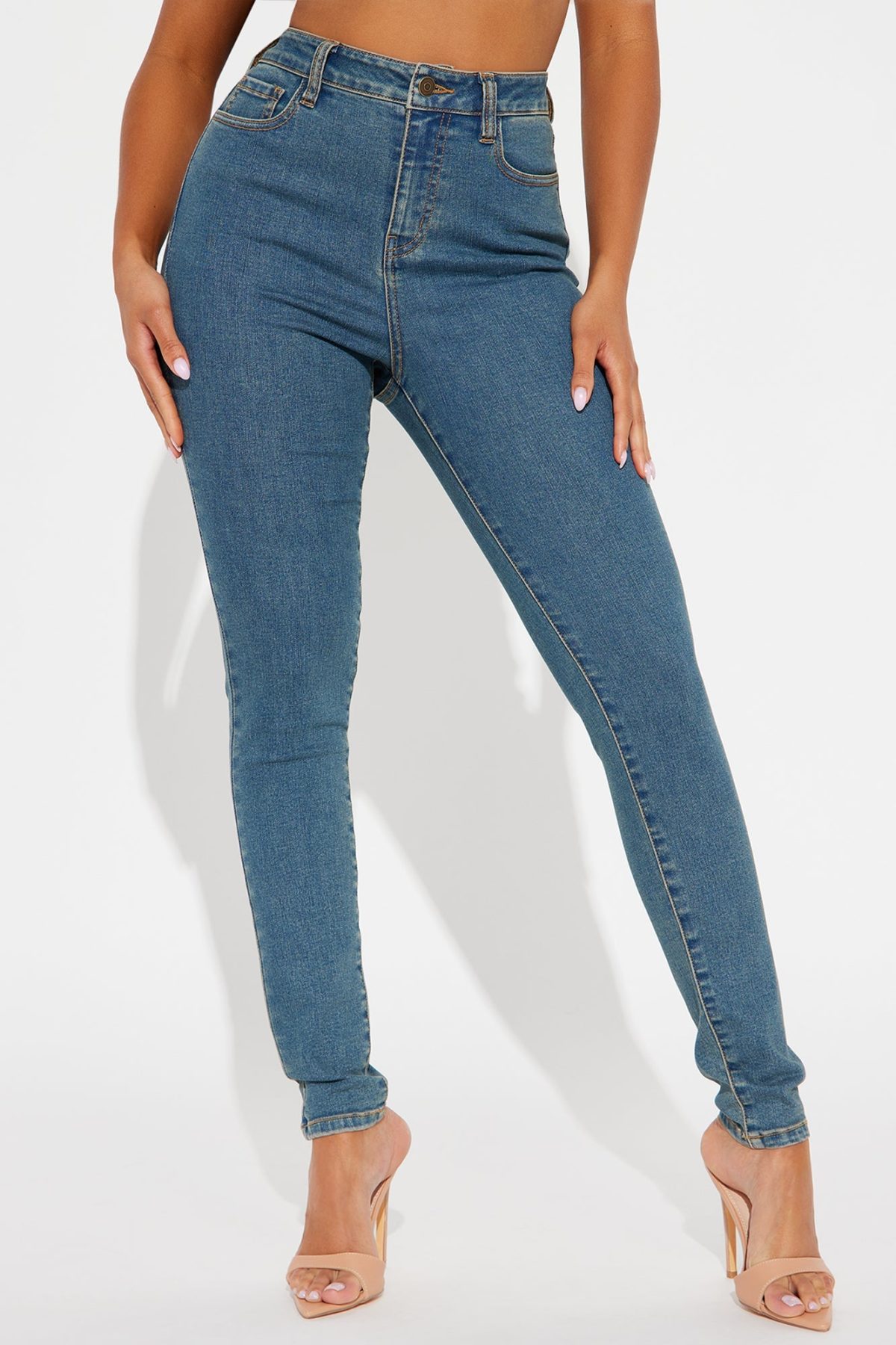 If You Wanna Stretch Skinny Jeans - Medium Wash