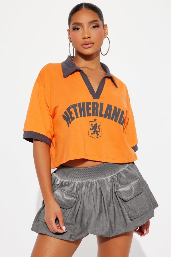 Netherlands Polo Tee - Orange