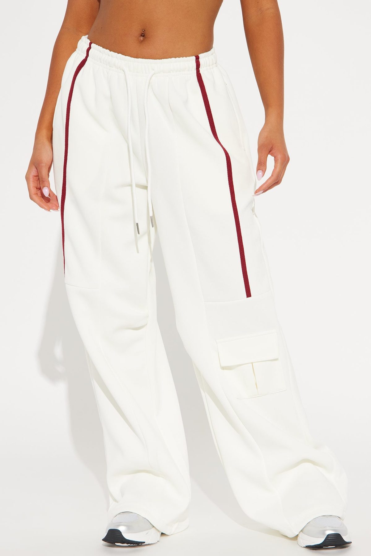 Street Vibe Wide Leg Jogger - Cream/combo