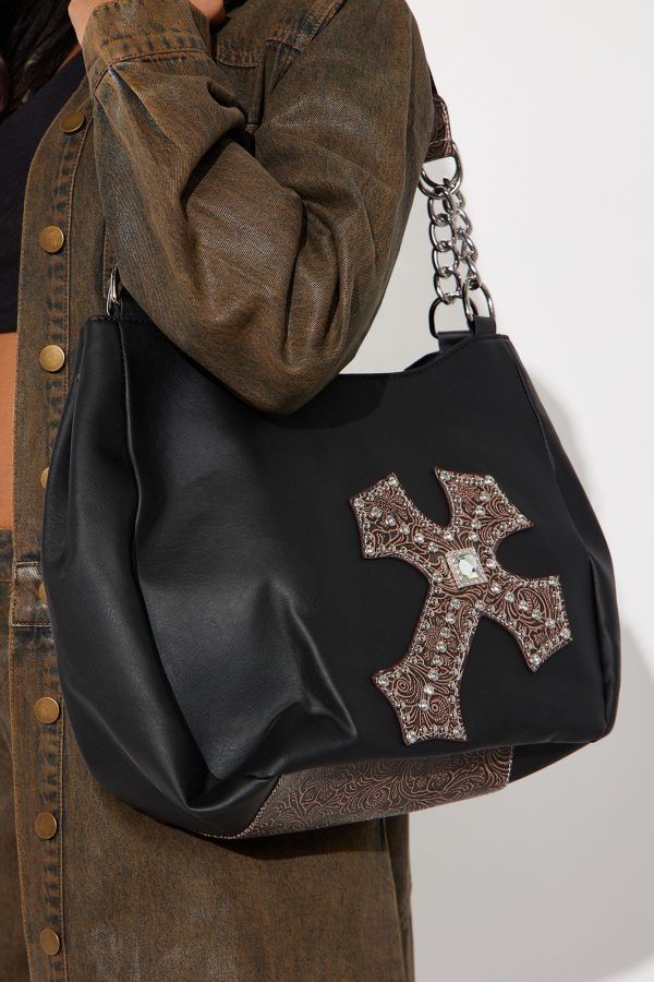 All In Faith Tote Bag - Black