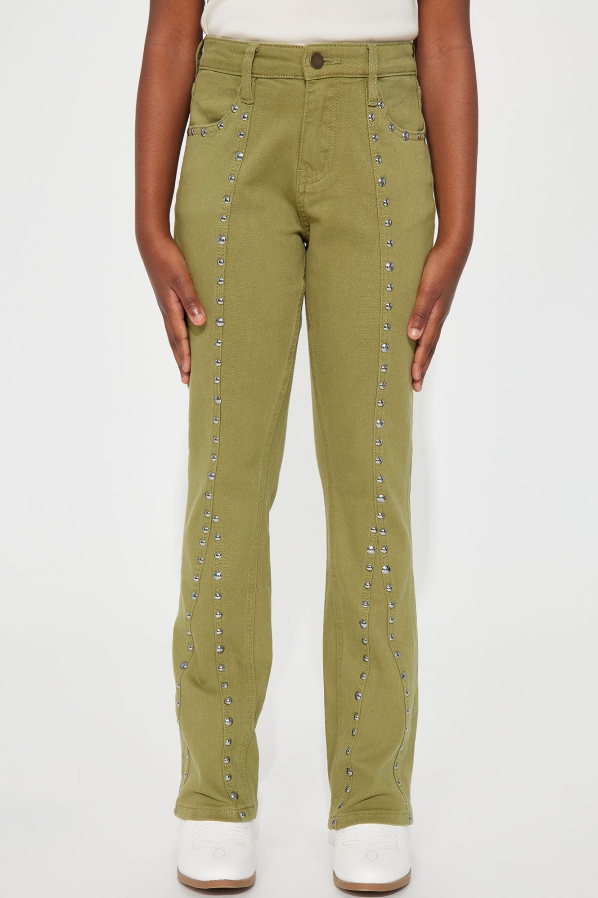 Mini Lovesick Flare Pant - Olive