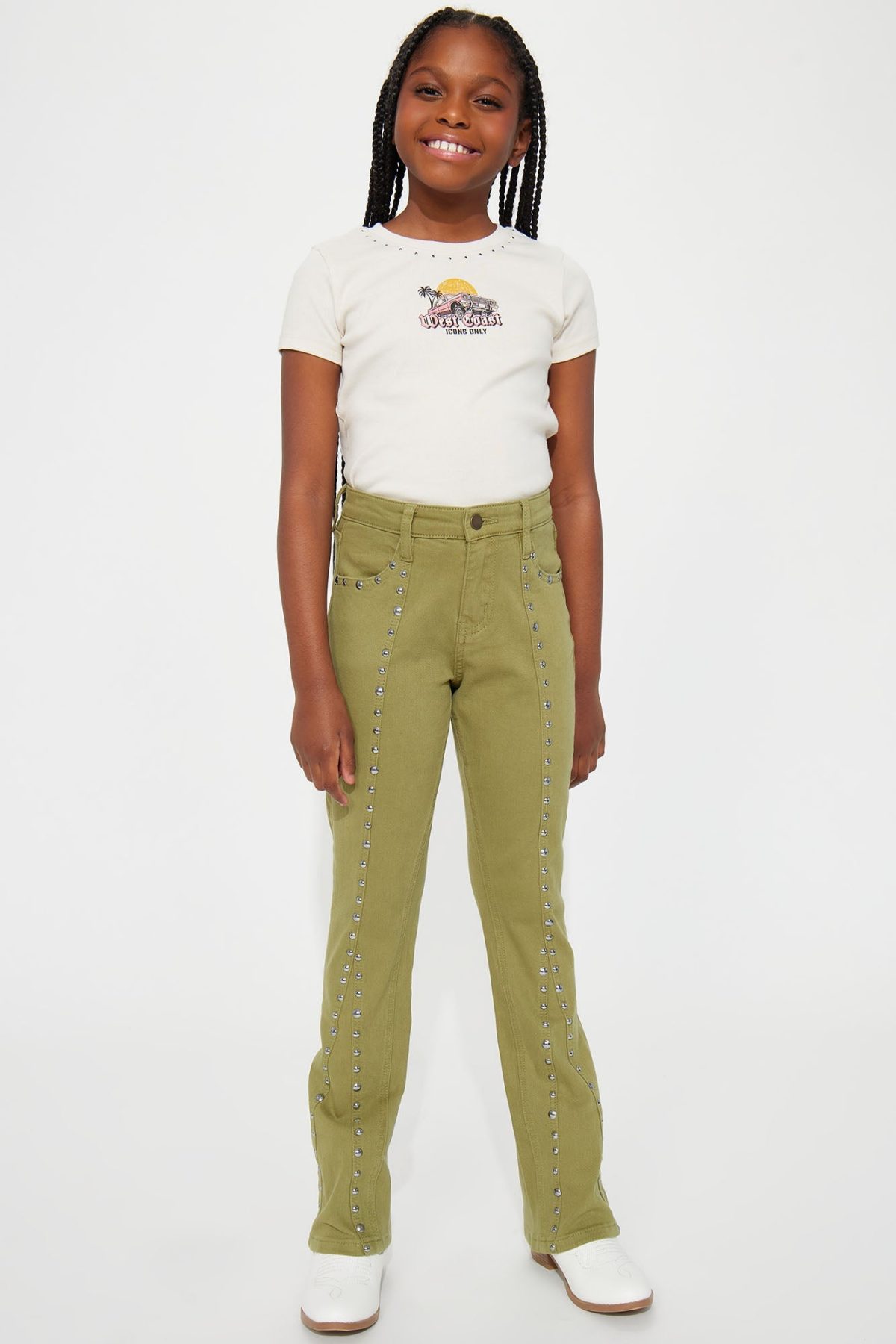 Mini Lovesick Flare Pant - Olive