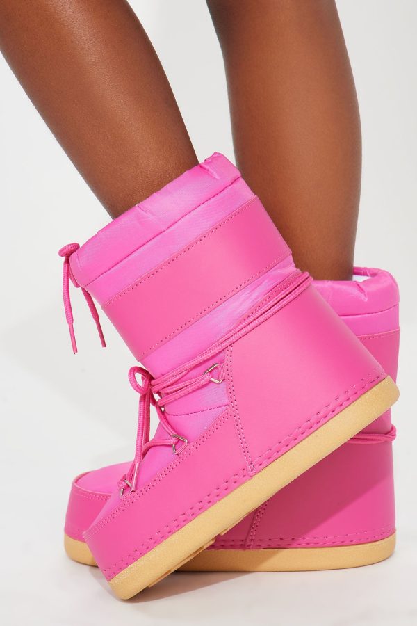 Mini Snow Angel Snow Boots - Fuchsia