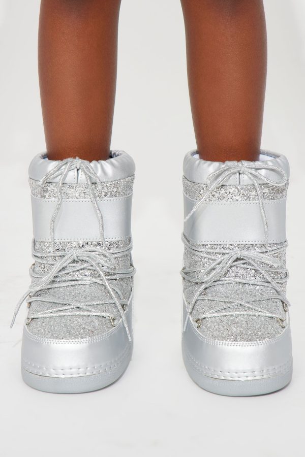 Mini Snow Angel Snow Boots - Silver