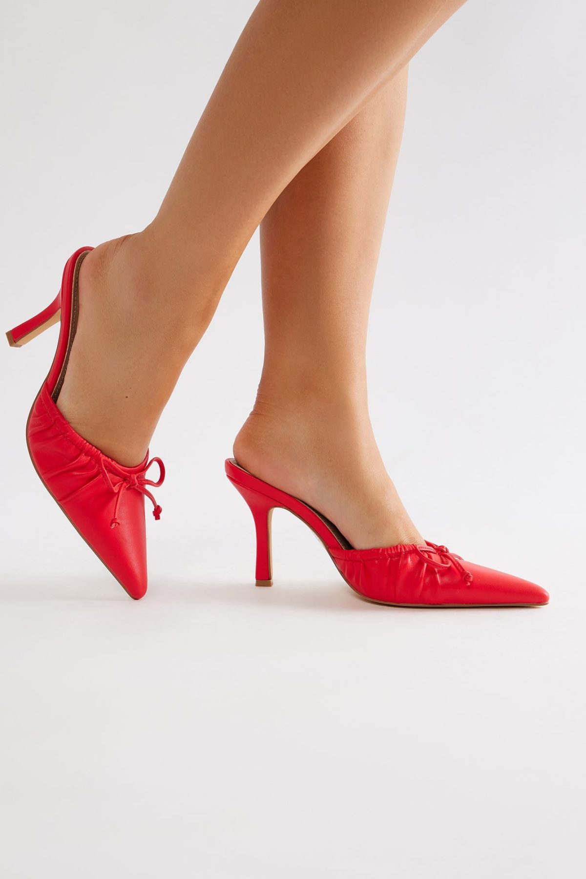 Lorelai Bow Pumps - Red