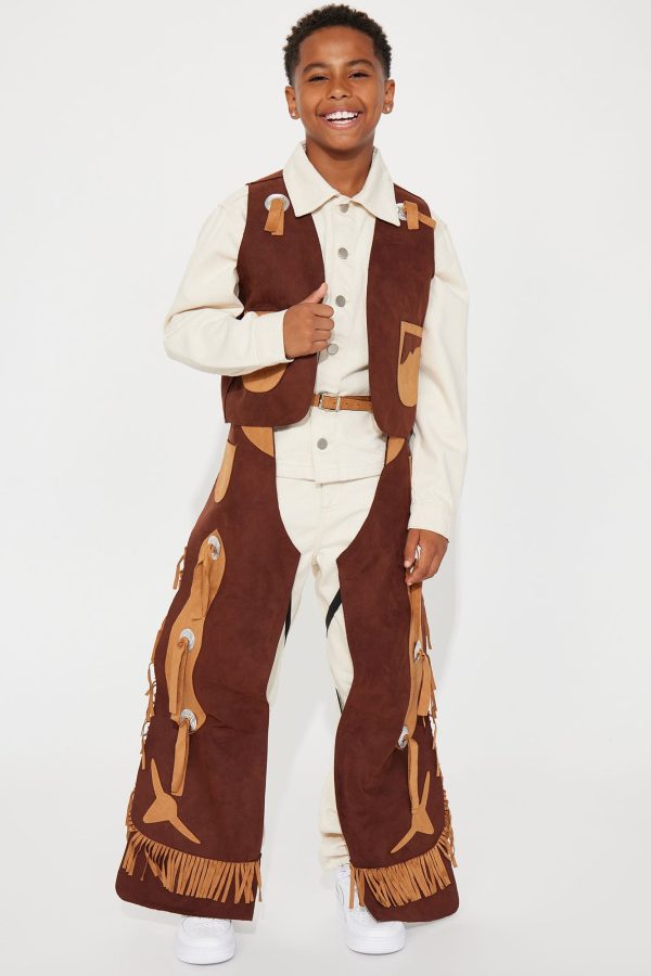 Mini Brown Cowboy Costume - Brown